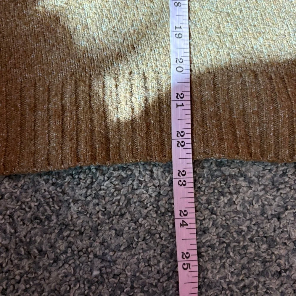 American Eagle Sweater Womens Large Brown Crewneck Marled Knit Pullover Cozy - Picture 11 of 12